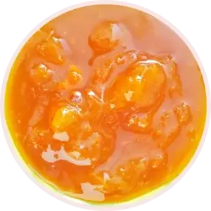 CoQ10 mineral visual in orange-yellow form