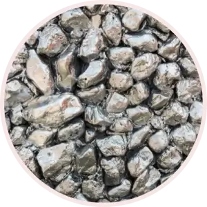 Magnesium mineral stones in a bowl