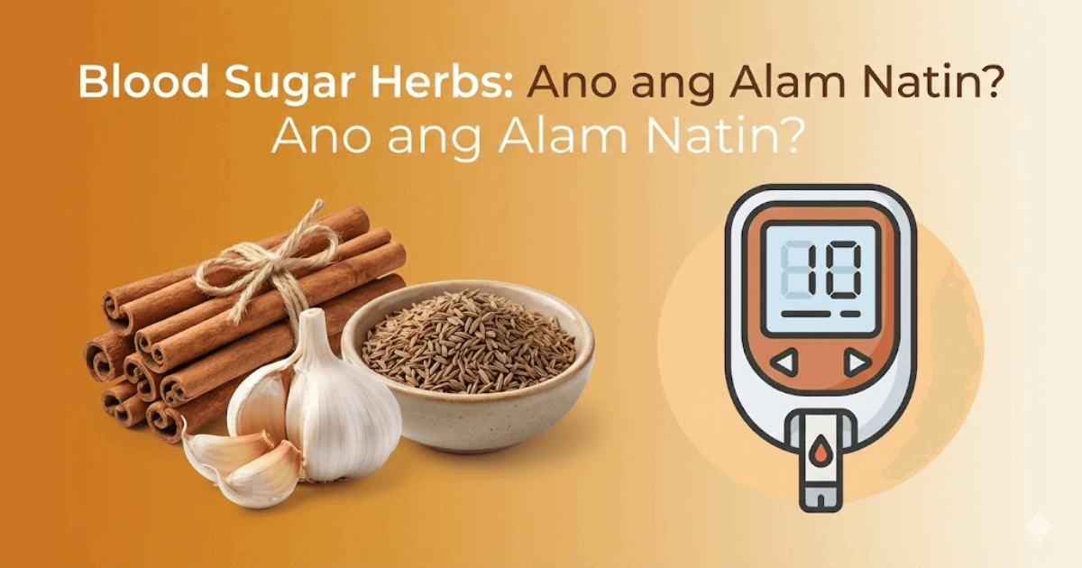 Blood sugar support herbs: cinnamon, garlic, and cumin - what the evidence says