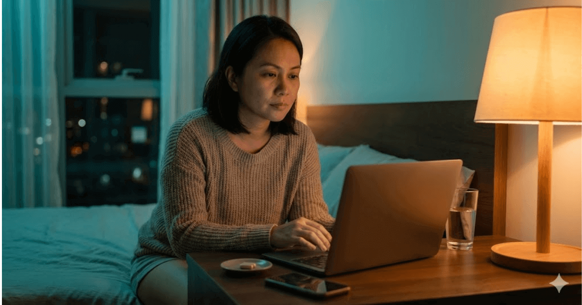 Filipino professional feeling tired but wired at night (overthinking and 3AM waking)