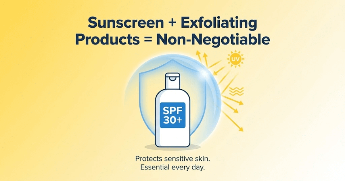 Sunscreen basics for Filipinos using exfoliating products